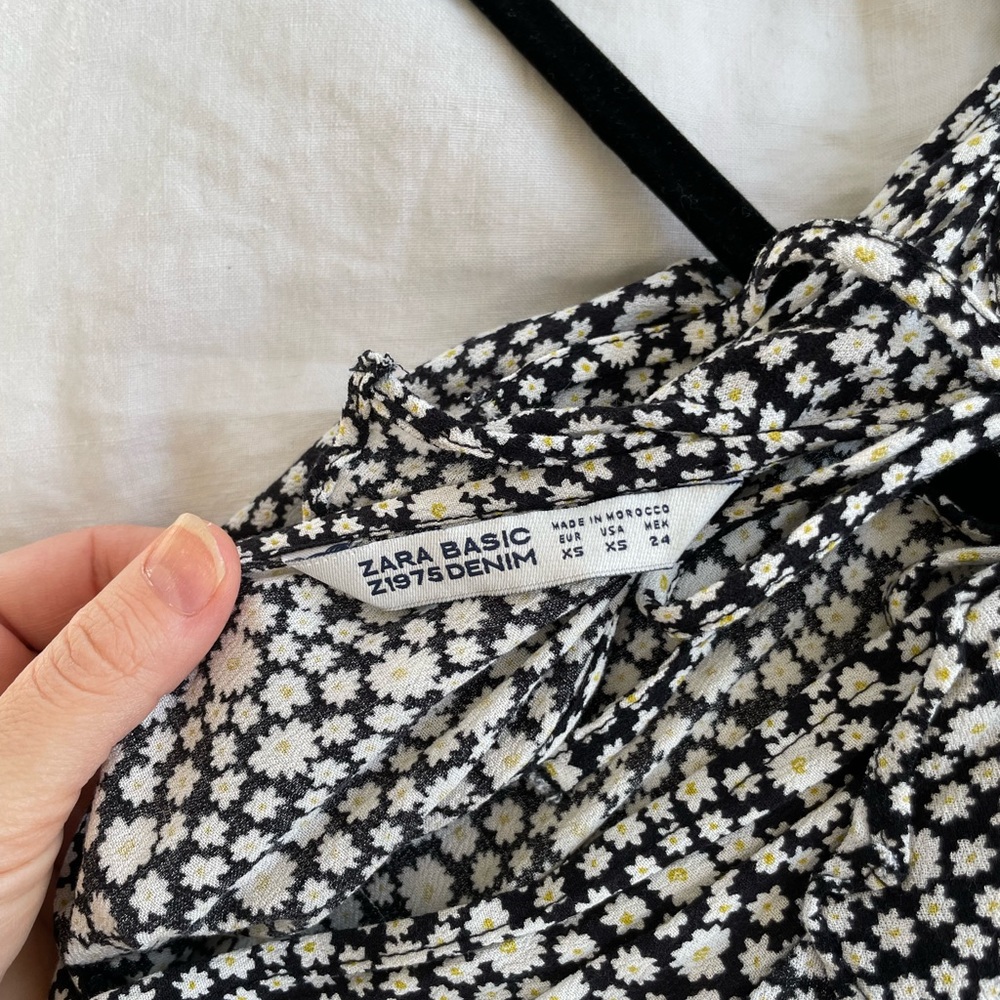 Zara ditsy ruffle mini dress - Picture 2 of 13